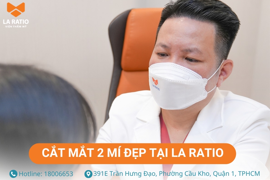 Cắt mắt 2 mí đẹp tự nhiên - nhanh lành tại Viện thẩm mỹ La Ratio Cắt mắt 2 mí đẹp tự nhiên - nhanh lành tại Viện thẩm mỹ La Ratio