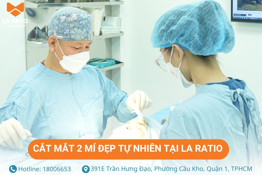 Cắt mắt 2 mí đẹp tự nhiên, an toàn tại Viện thẩm mỹ La Ratio Cắt mắt 2 mí đẹp tự nhiên, an toàn tại Viện thẩm mỹ La Ratio