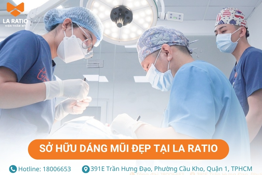 Khắc phục khuyết điểm mũi hổ - Sở hữu dáng mũi đẹp tại La Ratio Khắc phục khuyết điểm mũi hổ - Sở hữu dáng mũi đẹp tại La Ratio