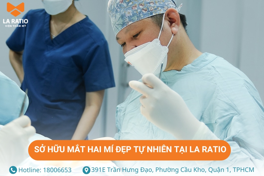Sở hữu mắt hai mí đẹp tự nhiên, an toàn tại La Ratio