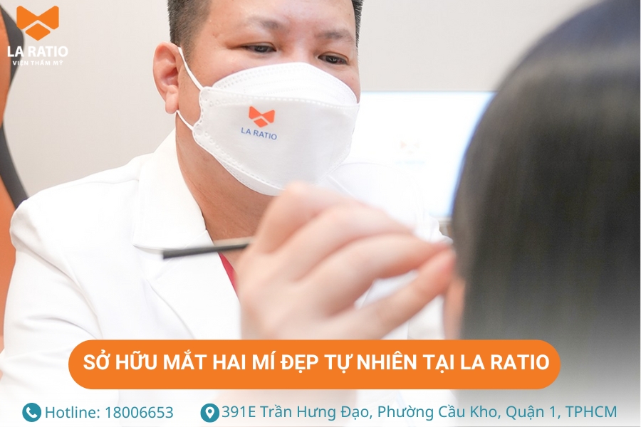 Khắc phục dáng mắt lươn - Sở hữu đôi mắt hai mí, đẹp tự nhiên tại La Ratio