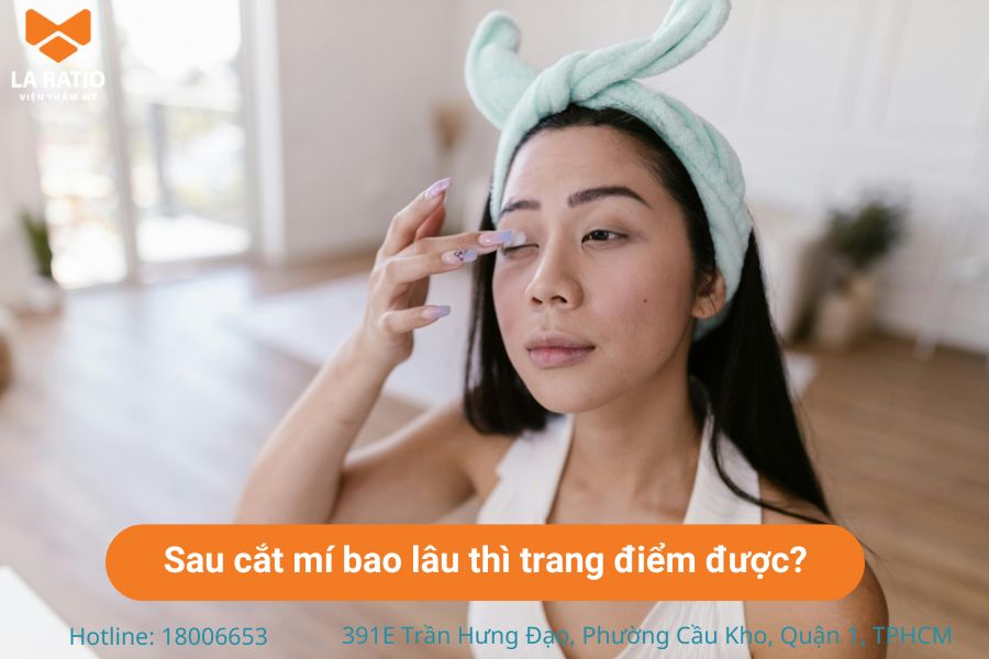 Sau cắt mí bao lâu thì trang điểm được? Vấn đề này thường phụ thuộc vào cơ địa từng người Sau cắt mí bao lâu thì trang điểm được? Vấn đề này thường phụ thuộc vào cơ địa từng người