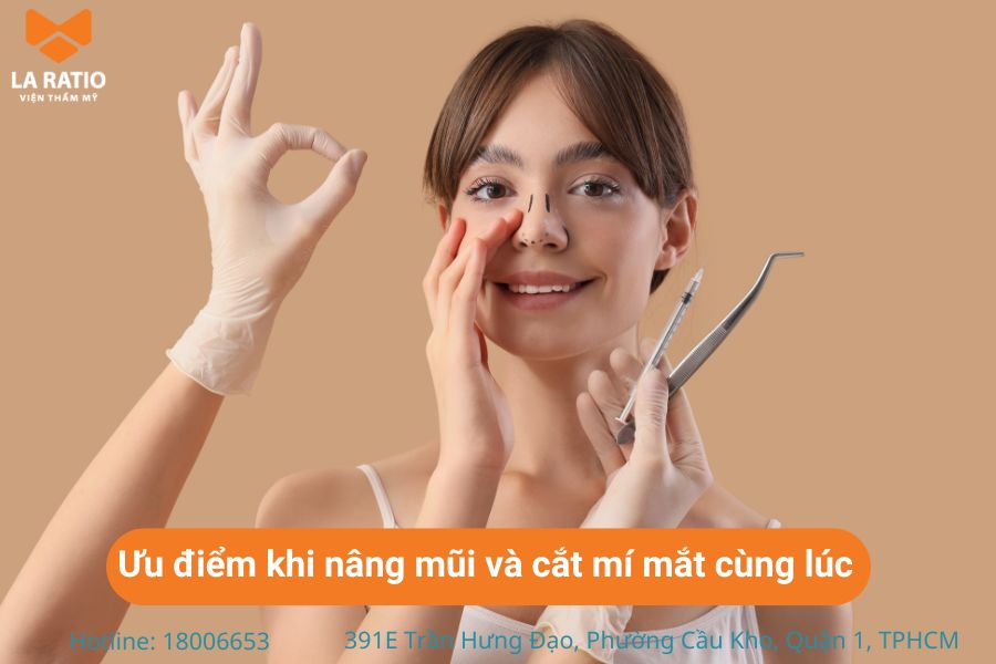 Một số ưu điểm khi chọn nâng mũi và cắt mí cùng lúc