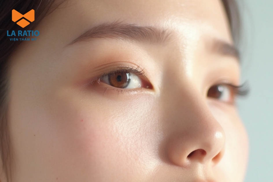 Mắt sói có phần đuôi mắt xếch lên trên và phần mí trên kéo dài tạo nên vẻ đẹp sắc sảo