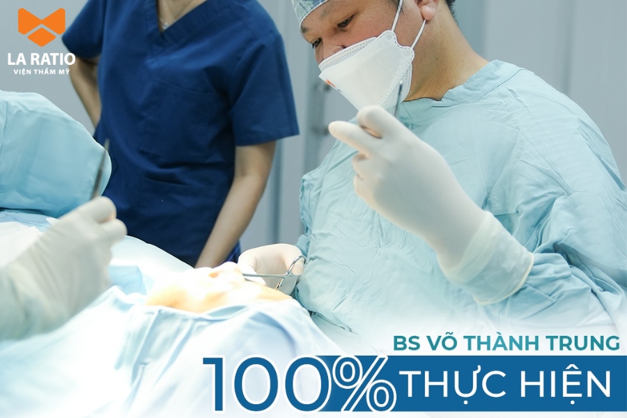 Toàn bộ quy trình nâng mũi tại La Ratio đều do Bác sĩ Võ Thành Trung thực hiện