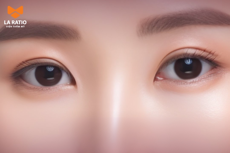 Mắt chim én có đuôi mắt rõ, không quá dài cũng không quá ngắn