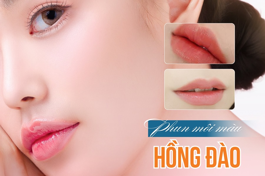 Phun môi màu hồng đào có đẹp không? Phù hợp với ai? Phun môi màu hồng đào có đẹp không? Phù hợp với ai?