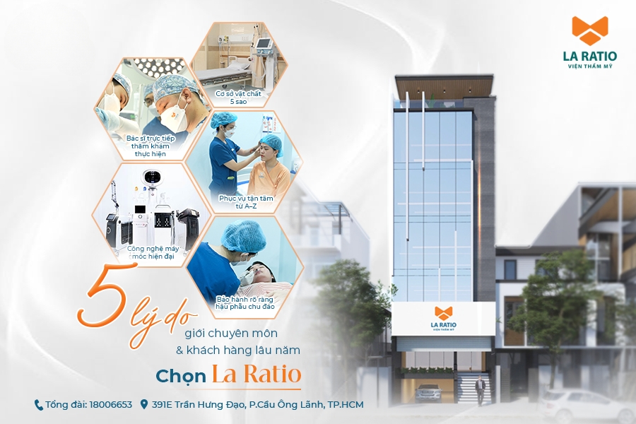 Độn cằm an toàn - Đẹp sau 60 phút tại Viện thẩm mỹ La Ratio