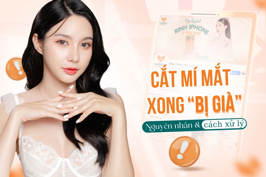 Cắt mí bị già: Nguyên nhân và cách xử lý để mắt trẻ trung hơn