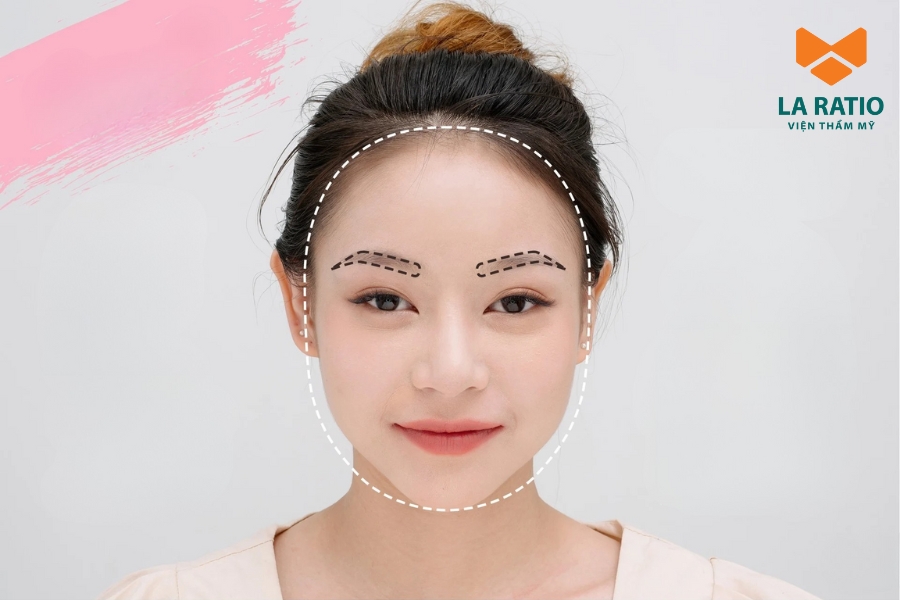 Gương mặt tròn có tỷ lệ chiều dài – chiều rộng gần bằng nhau