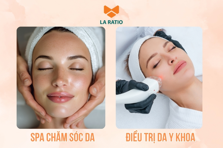 Thực tế thì spa chăm sóc da và điều trị da y khoa có sự khác biệt rất lớn
