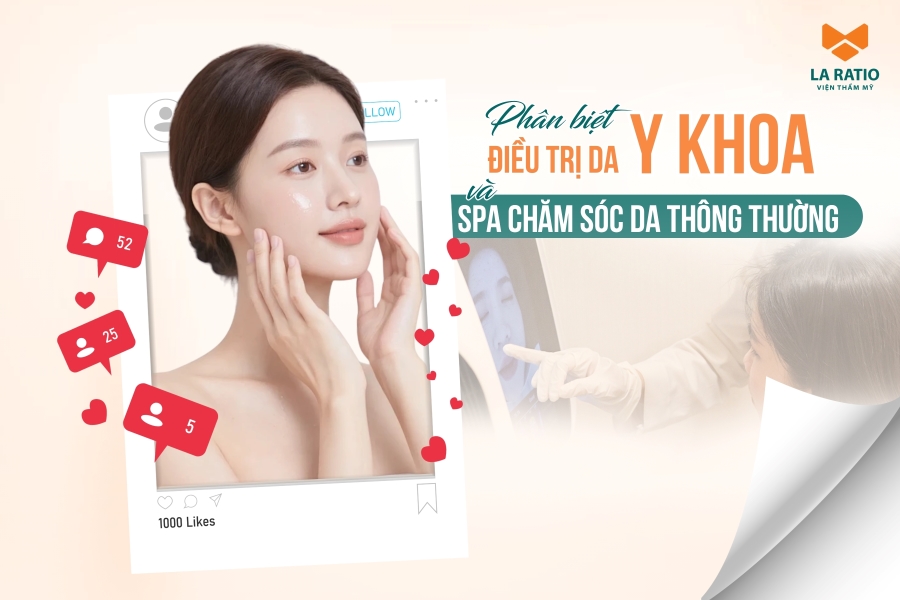 Phân biệt điều trị da y khoa và spa chăm sóc da thông thường