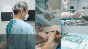 Bác sĩ chuẩn bị trước khi phẫu - Sát khuẩn - Vô khuẩn